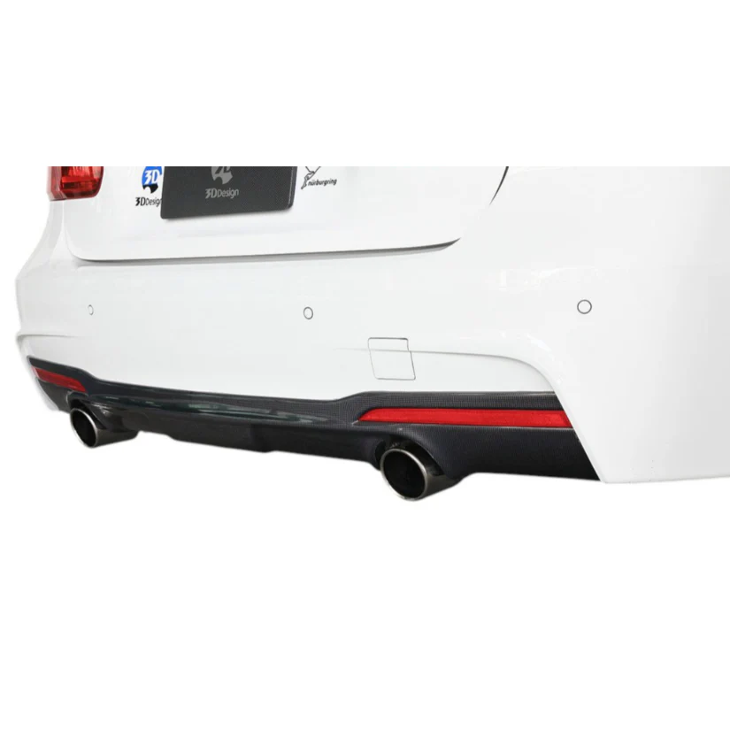 3Ddesign Duel Tip Rear Diffuser BMW 3 Series 335i F30 F31 M-Sport
