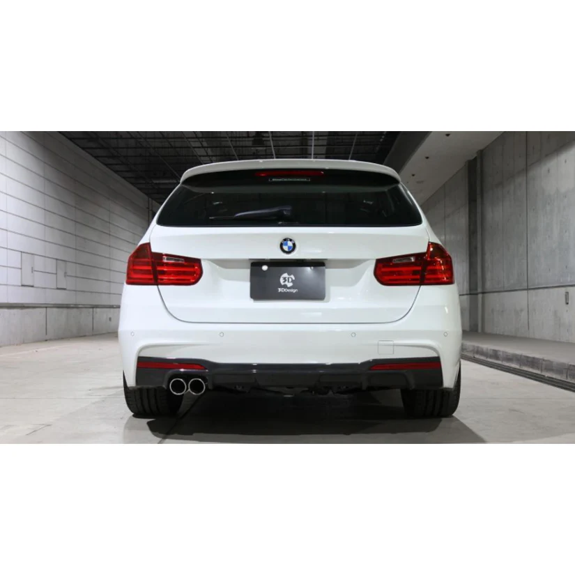 3Ddesign Duel Tip Rear Diffuser BMW 3 Series F30 F31 M-Sport - Image 4