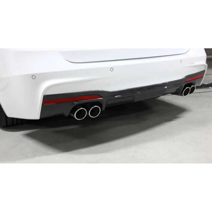 3Ddesign Quad Tip Rear Diffuser BMW 3 Series F30 F31 M-Sport - Image 2