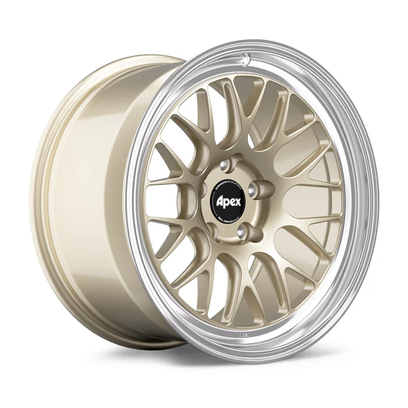 Apex ML-10RT Forged Alloy Wheel 18x9 ET30 5x120 Gloss Motorsport Gold - Machined Lip 72.56mm CB