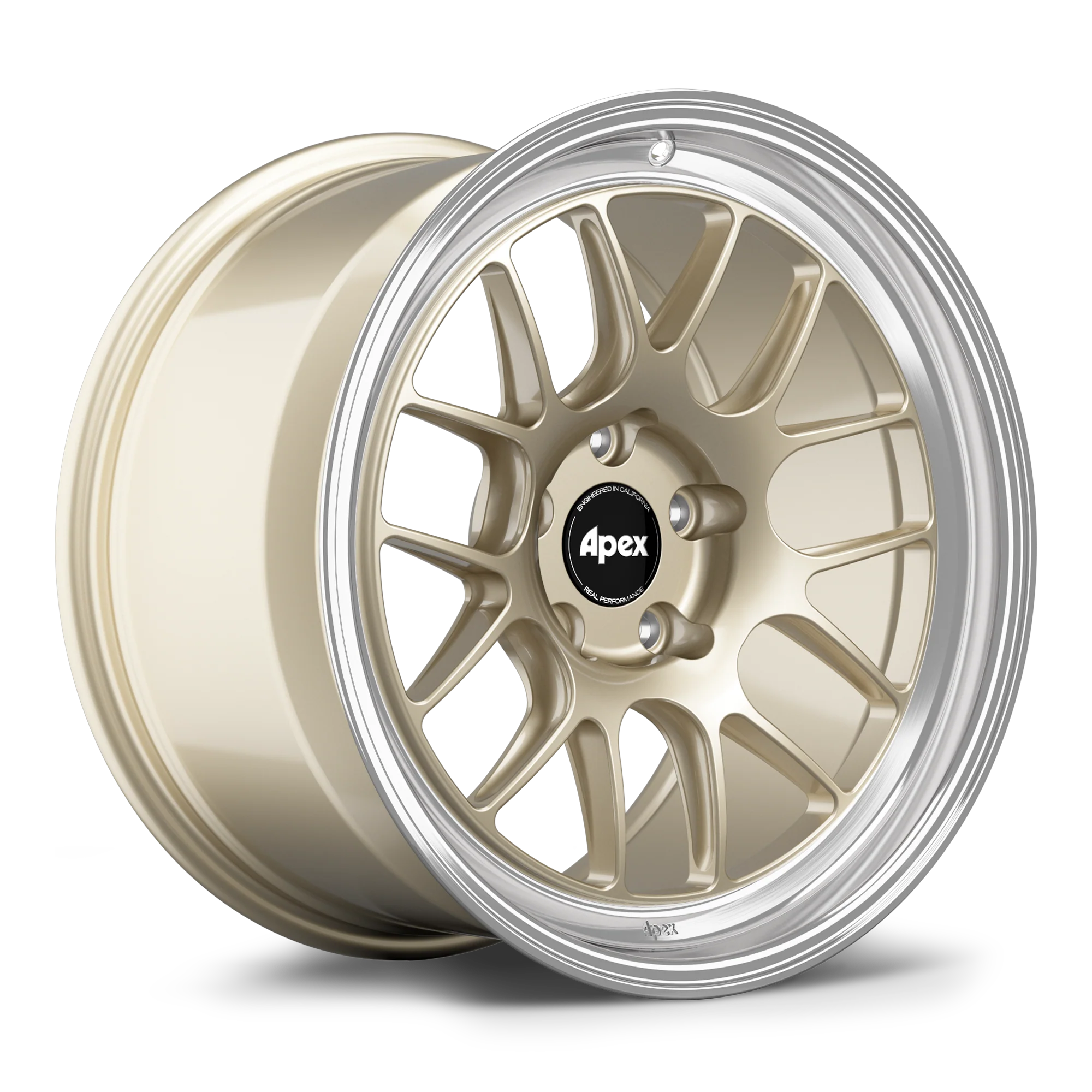 Apex ML-7RT Forged Alloy Wheel 18x10 ET25 5x120mm - Machined Lip - Gloss Motorsport Gold 72.56mm CB