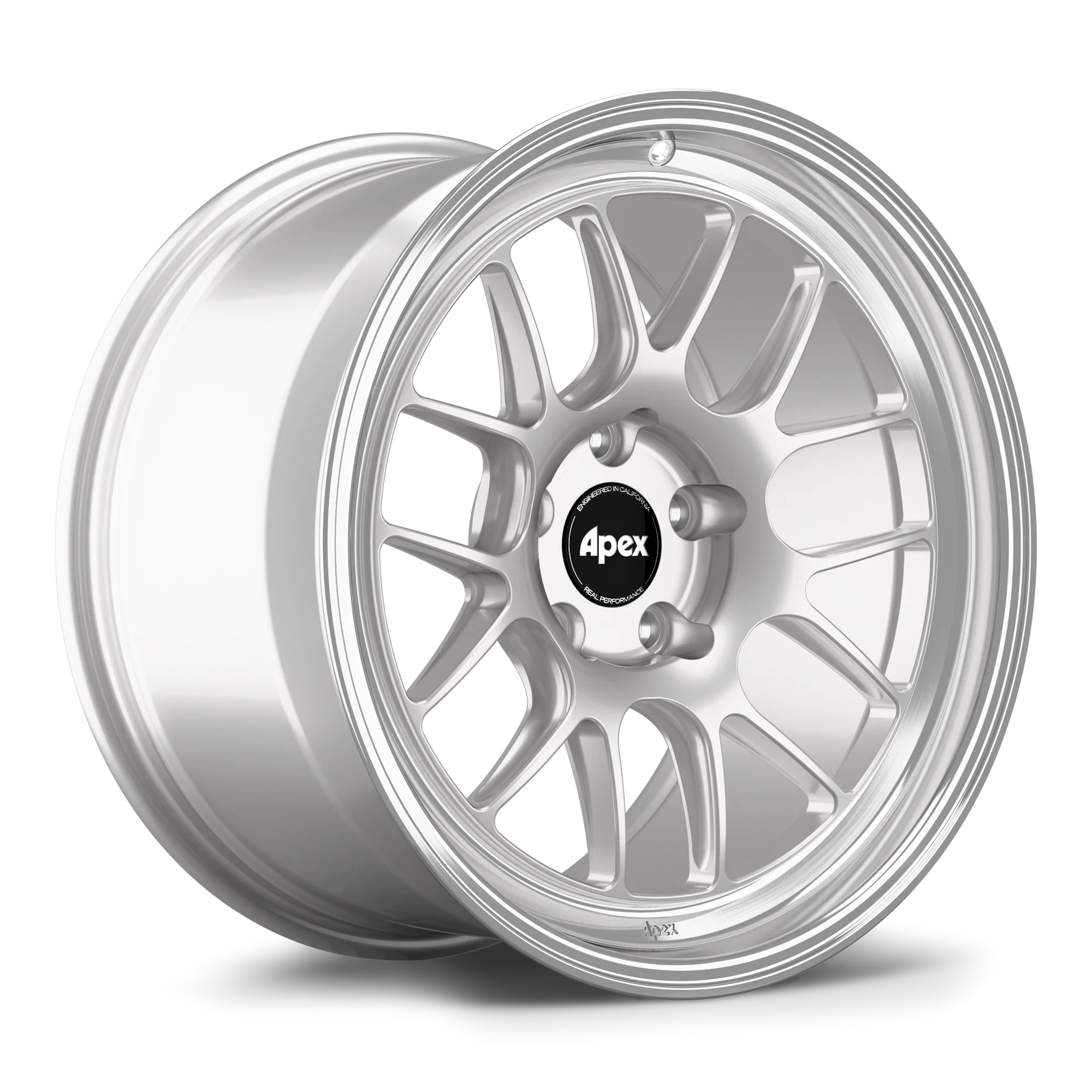Apex ML-7RT Forged Alloy Wheel 18x10 ET25 5x120mm - Machined Lip - Race Silver 72.56mm CB