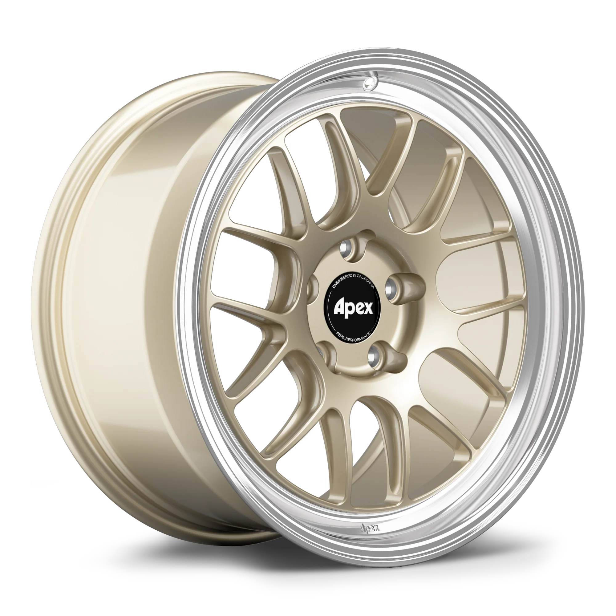 Apex ML-7RT Forged Alloy Wheel 18x11 ET36 5x130mm - Machined Lip - Gloss Motorsport Gold 71.6mm CB