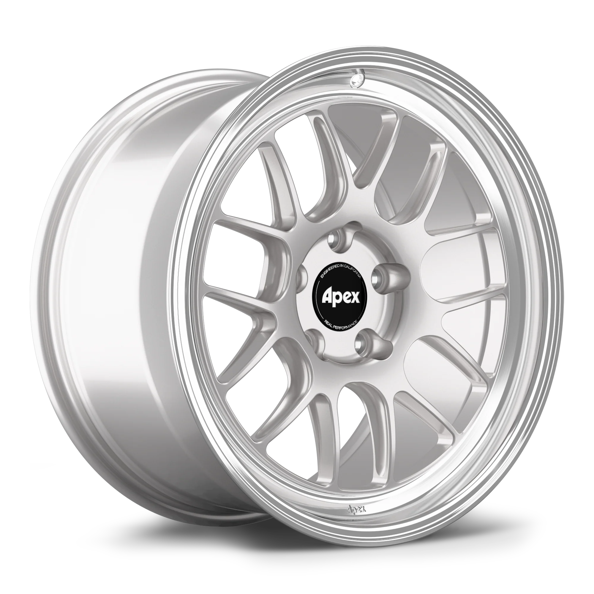 Apex ML-7RT Forged Alloy Wheel 18x11 ET36 5x130mm - Machined Lip - Race Silver 71.6mm CB
