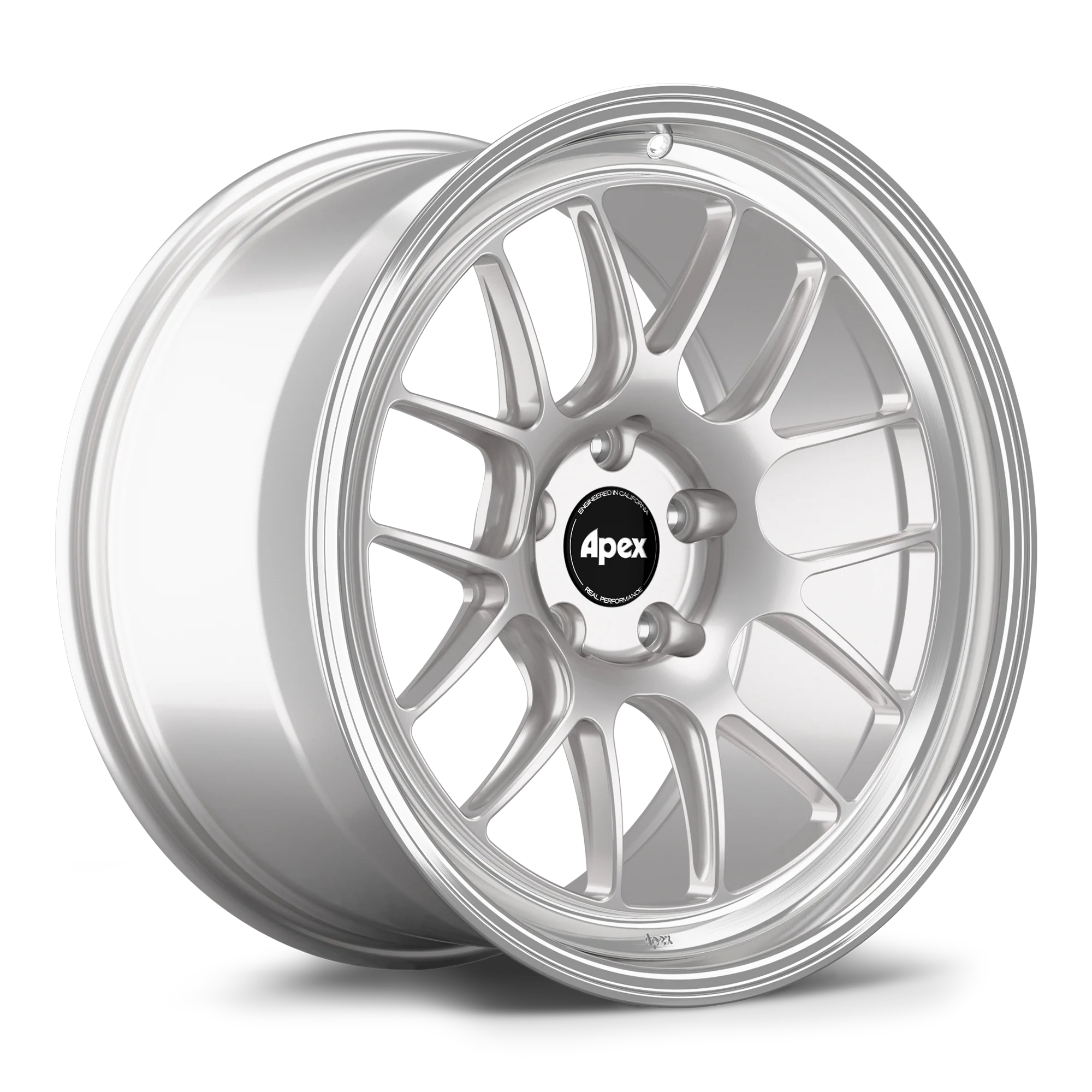 Apex ML-7RT Forged Alloy Wheel 19x11 ET44 5x120mm - Machined Lip - Race Silver 72.56mm CB