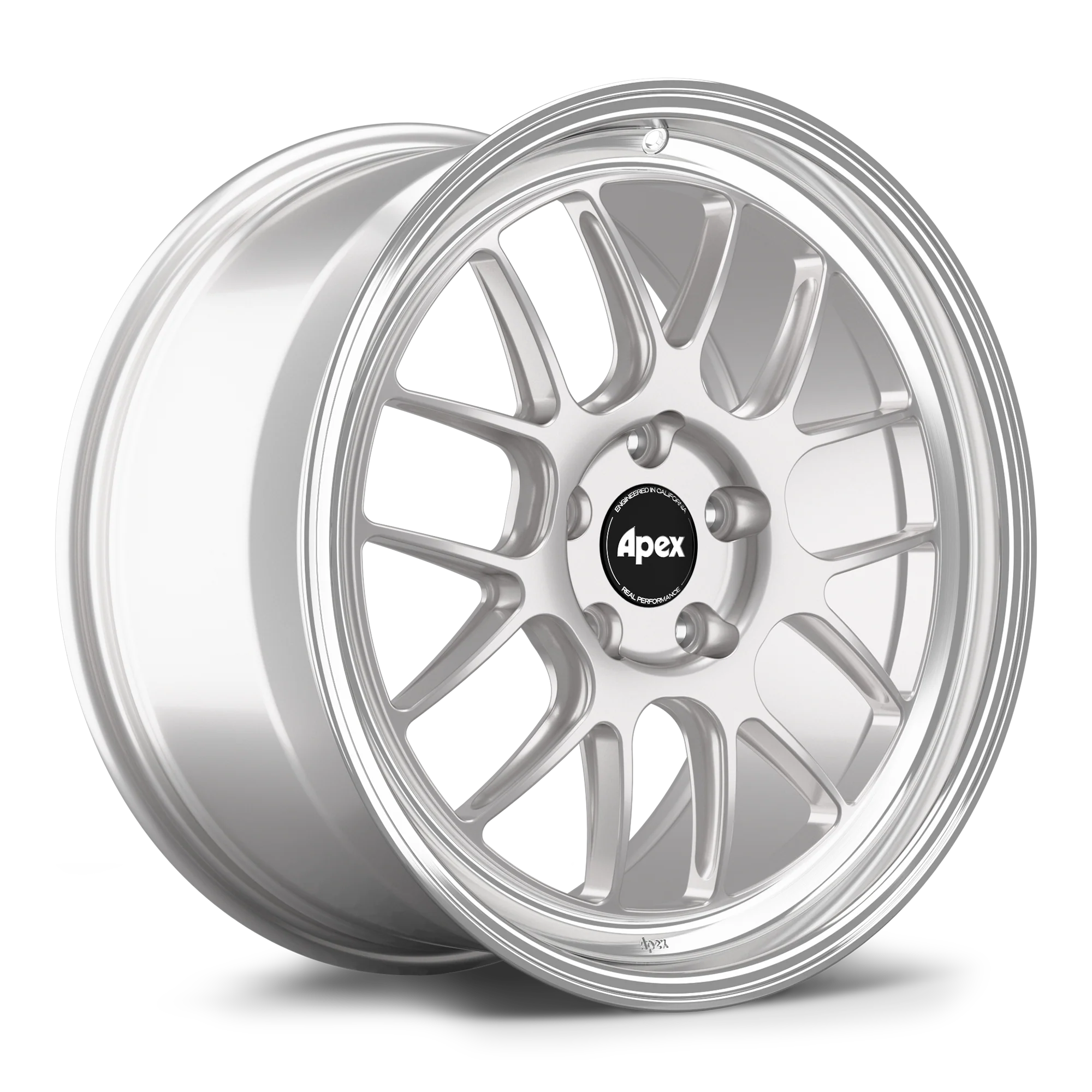 Apex ML-7RT Forged Alloy Wheel 19x9 ET50 5x130mm - Machined Lip - Race Silver 71.6mm CB