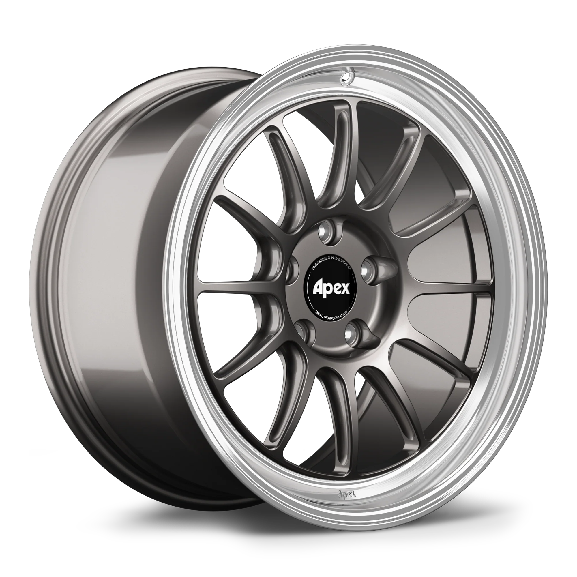 Apex SL-12RT Forged Alloy Wheel 18x9 ET30 5x120mm - Machined Lip - Anthracite 72.56mm CB