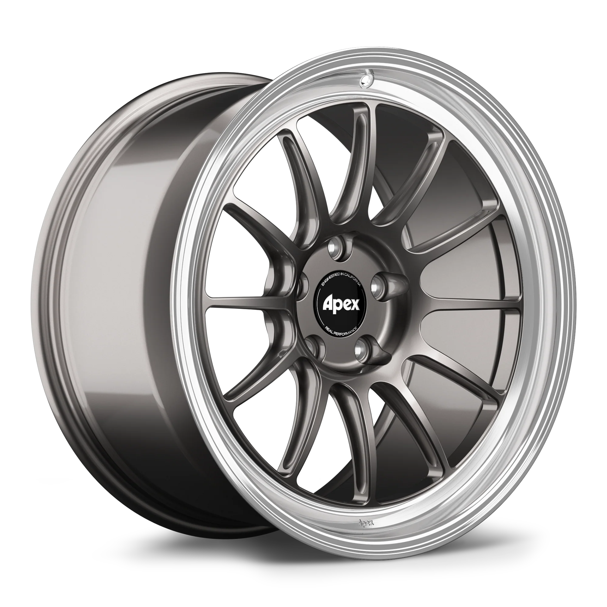 Apex SL-12RT Forged Alloy Wheel 19x11 ET44 5x120mm - Machined Lip - Anthracite 72.56mm CB