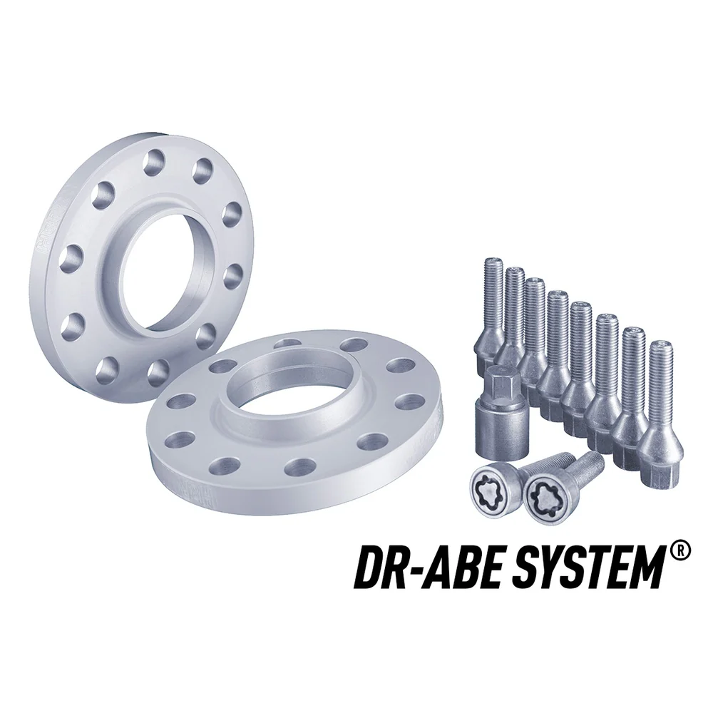 H&R TRAK+ Wheel Spacers Pair 15mm Silver 5x112 66.5mm CB
