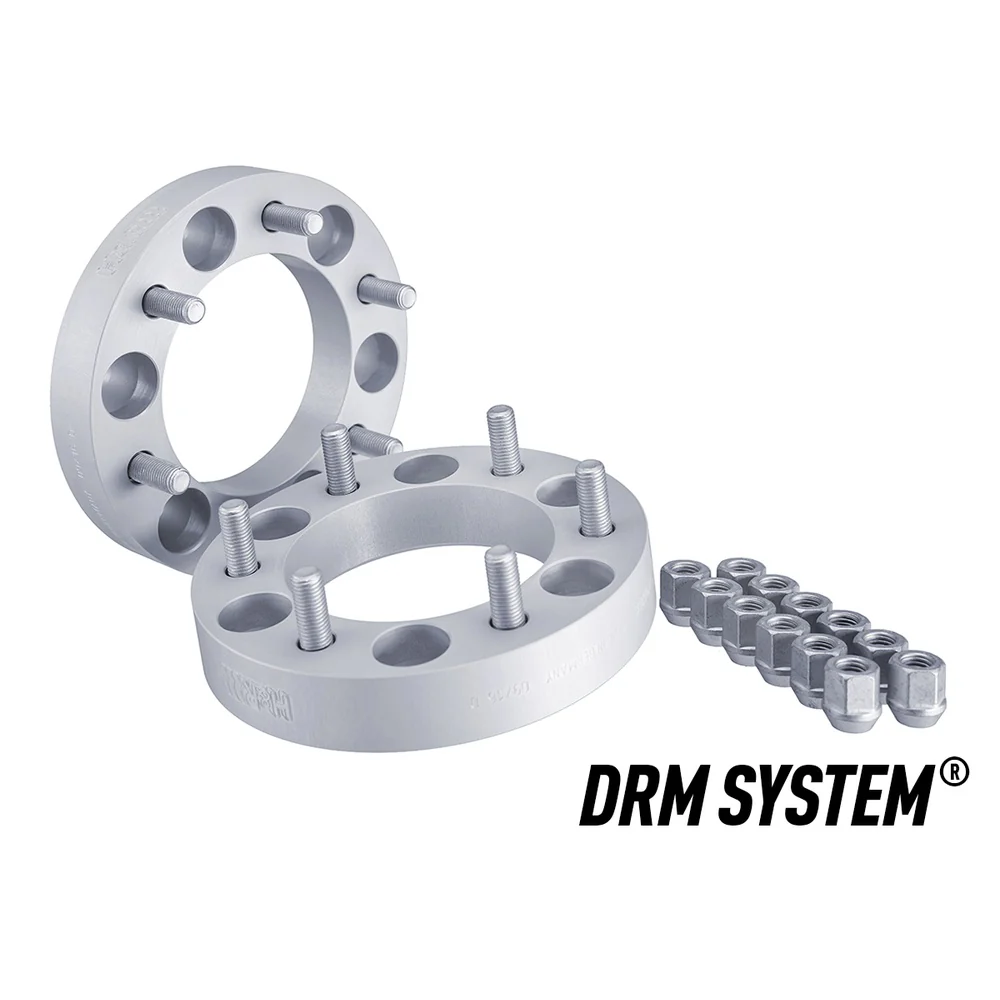 H&R TRAK+ Wheel Spacers Pair 30mm Silver 5x150 110mm CB