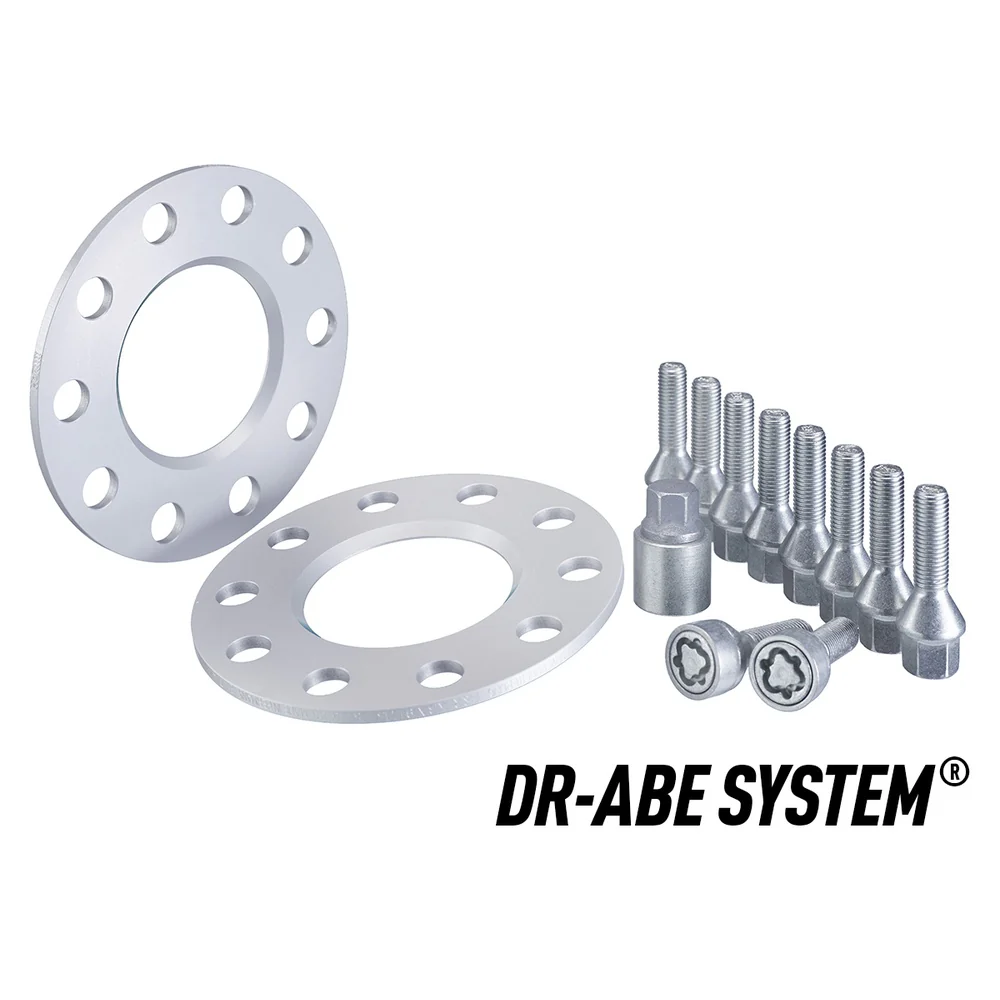 H&R TRAK+ Wheel Spacers Pair 5mm Silver 5x120 72.5mm CB