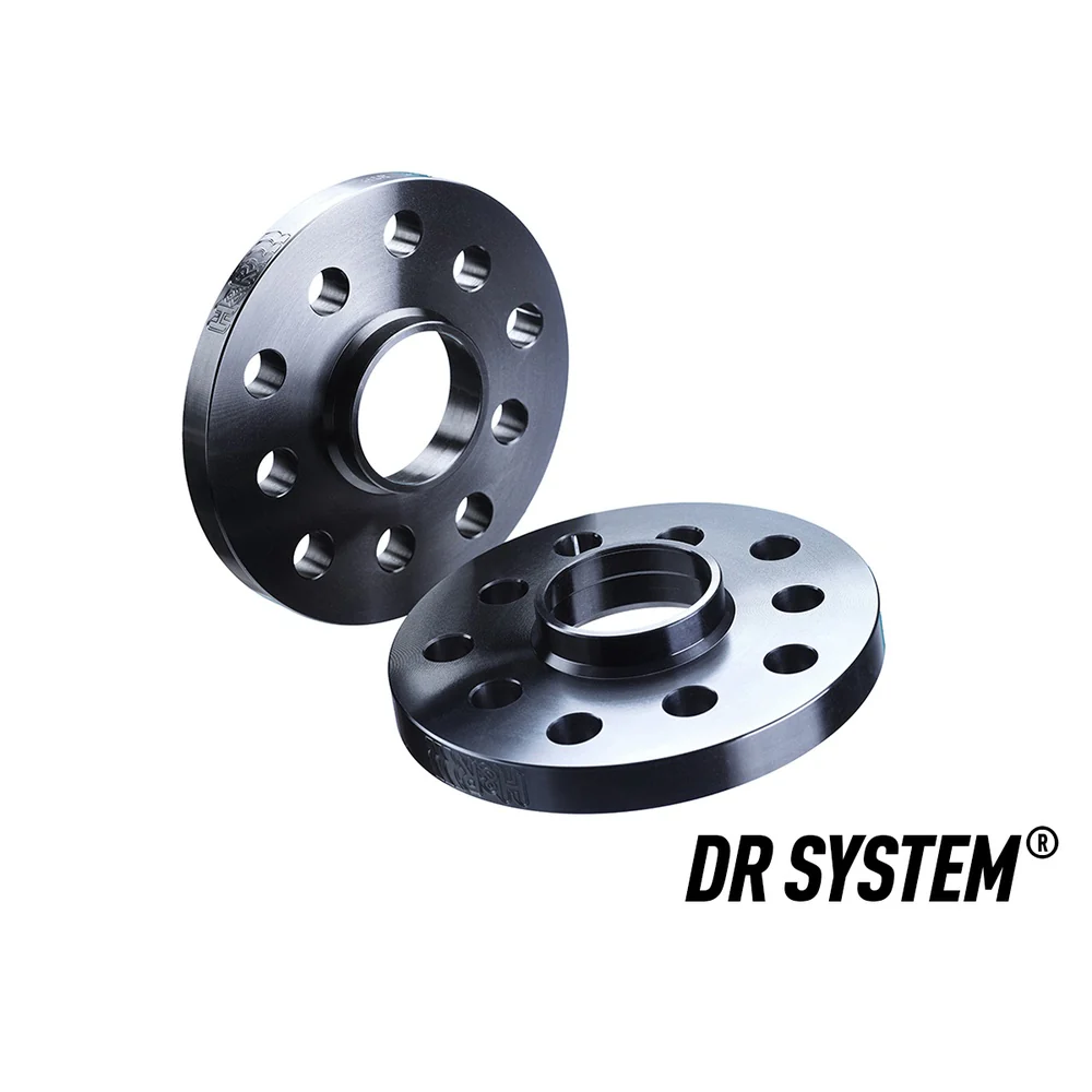 H&R TRAK+ Wheel Spacers Pair 10mm Black 5x120 74mm CB