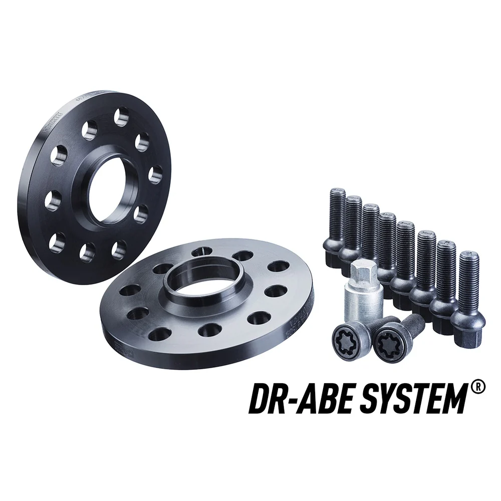 H&R TRAK+ Wheel Spacers Pair 15mm Black 5x112 66.5mm CB