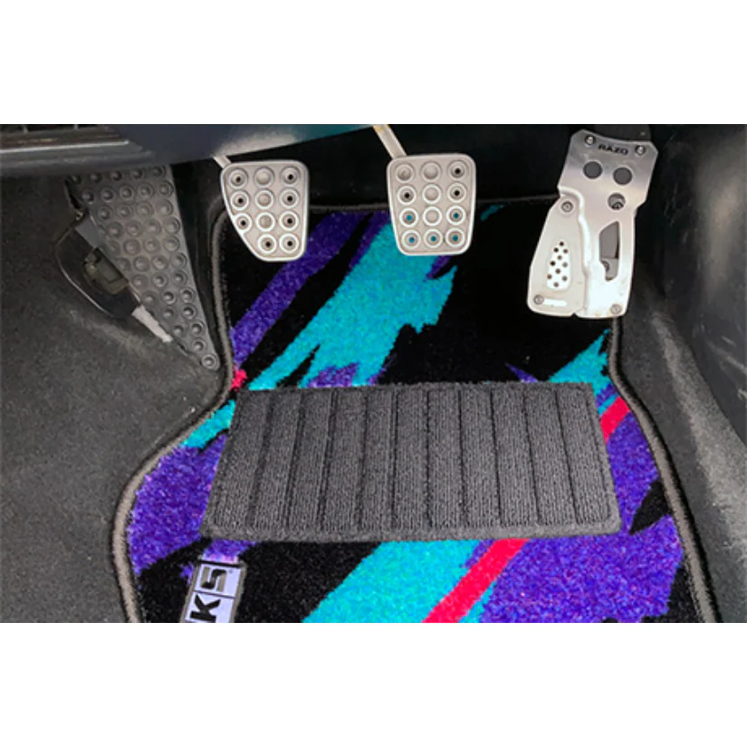 HKS 50th Anniversary Floor Mats Toyota Supra JZA80 Front Set LHD Oil Colour 93-02 - Image 2