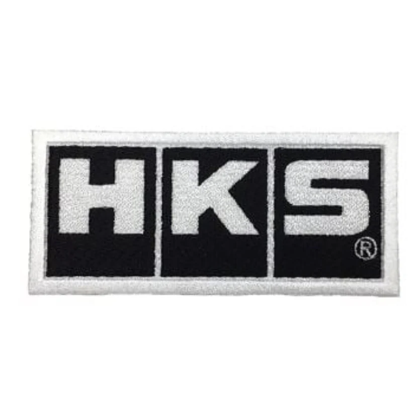 HKS Patch Block Logo Black