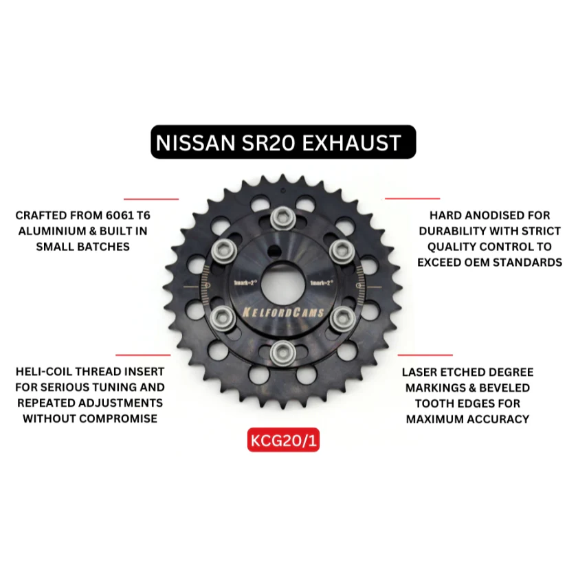 Kelford Cams Cam Gear Exhaust Side Only Nissan SR20 - Image 2