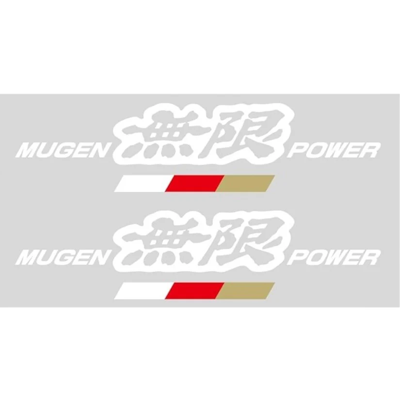 Mugen Power Sticker White