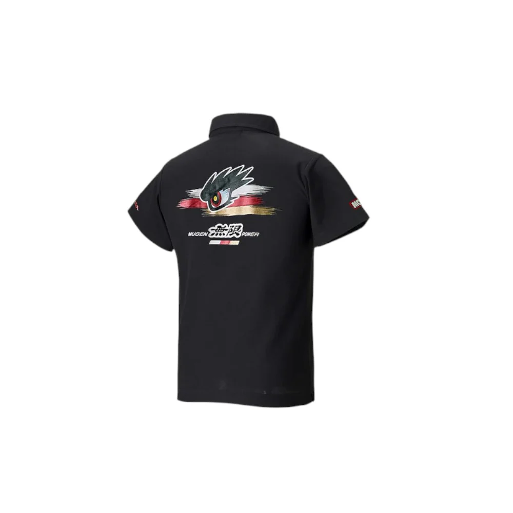 Mugen Team Polo Shirt Black - Image 2