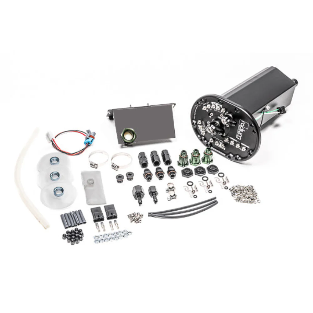 Radium Engineering Fuel Hanger Surge Tank Ti Automotive E5LM Mazda RX7 FD - Pumps Not Included