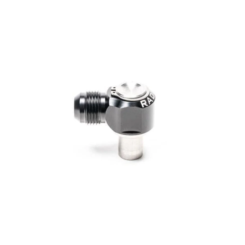Radium Engineering Valve Cover Intake 10AN Male Press-Fit Fitting For Nissan KA24DE