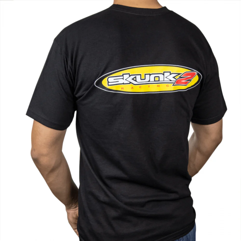 Skunk2 Racing T-Shirt Retro Style Men's Black - Image 2