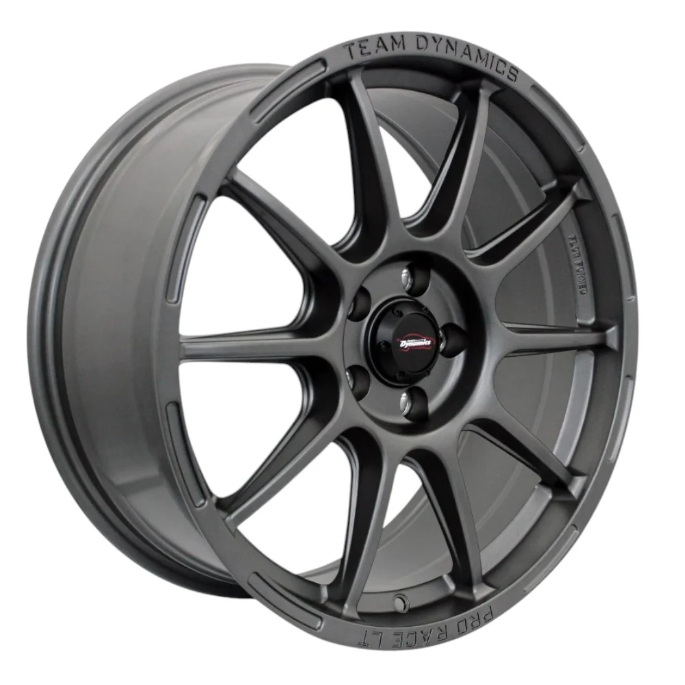 Team Dynamics Pro Race LT Alloy Wheel 17x8 ET40 5x112 Matt Gunmetal 73.1mm CB