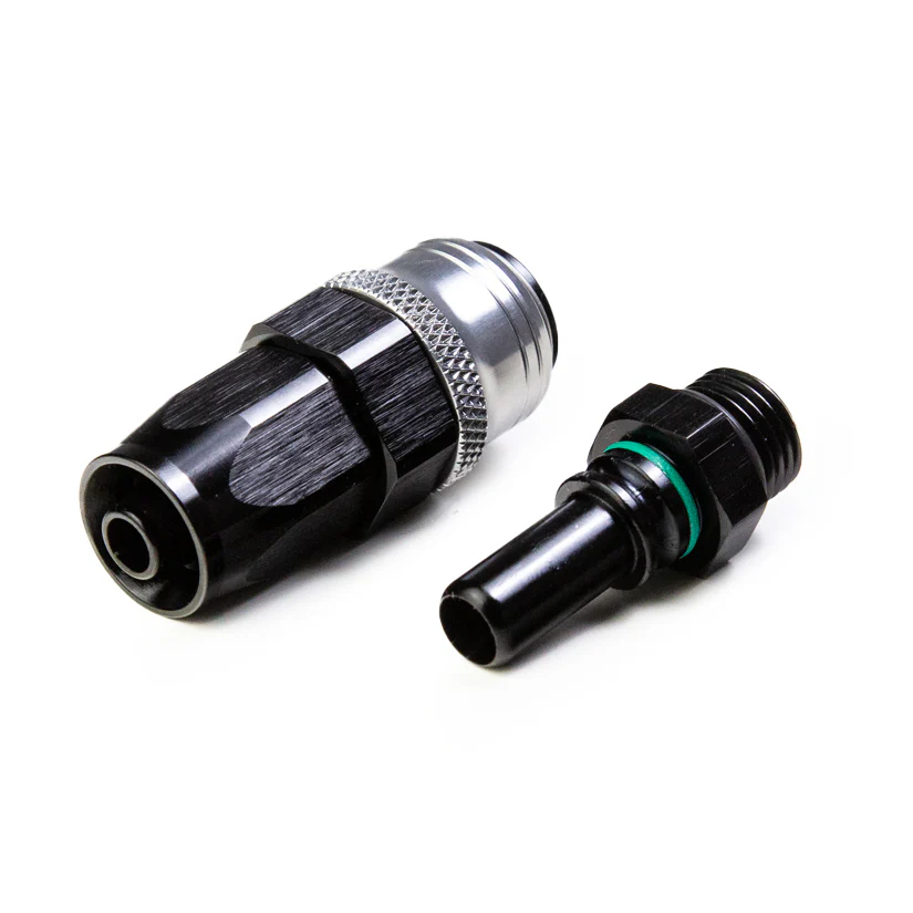Tegiwa AN6-AN10 Standard and PTFE 0-90 Degree Quick Release Hose Fitting Set Female - ORB Male