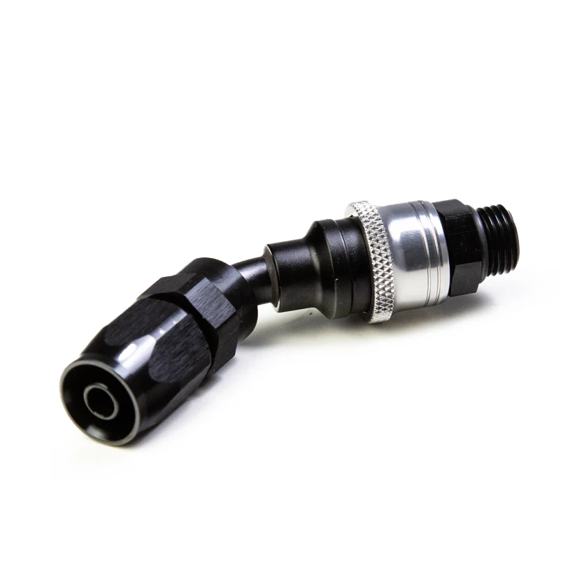 Tegiwa AN6-AN10 Standard and PTFE 0-90 Degree Quick Release Hose Fitting Set Female - ORB Male - Image 4