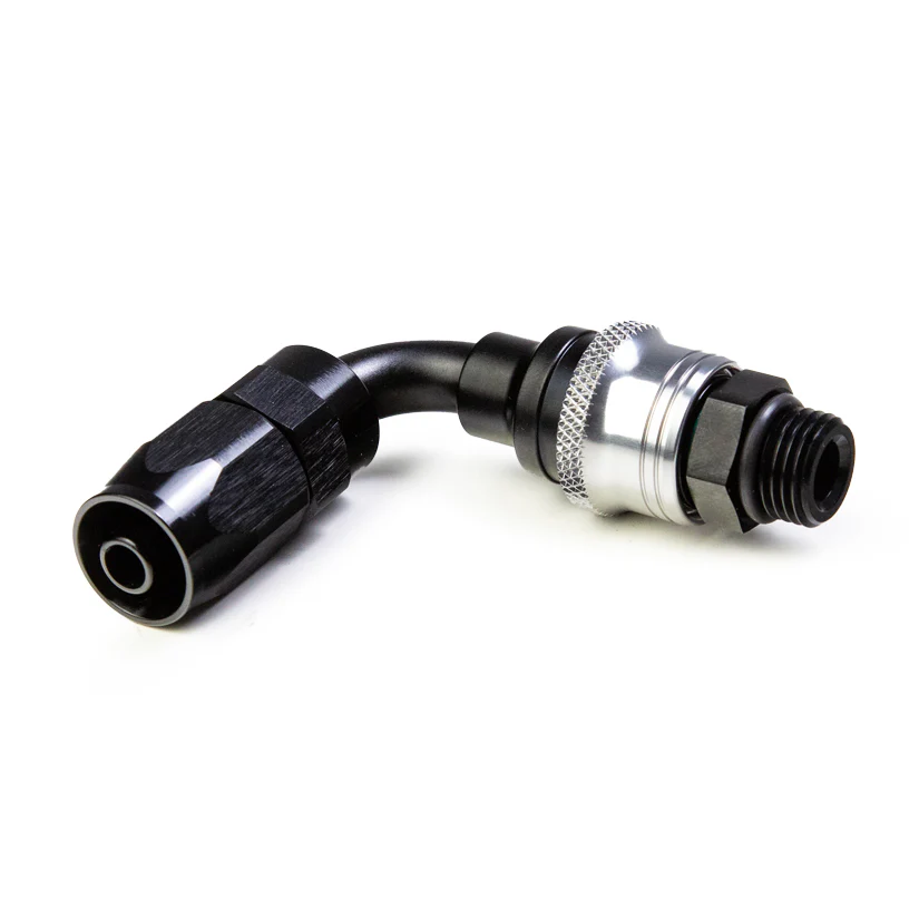 Tegiwa AN6-AN10 Standard and PTFE 0-90 Degree Quick Release Hose Fitting Set Female - ORB Male - Image 6