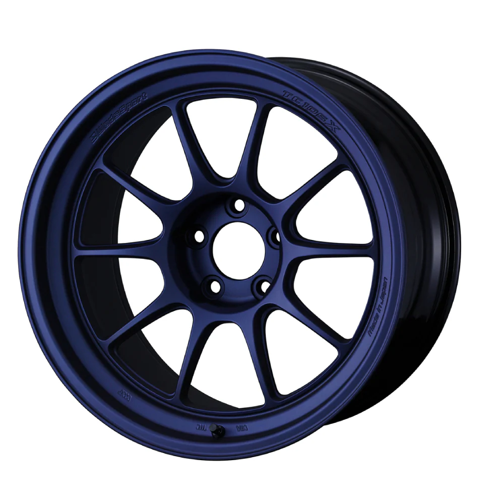 WedsSport TC105X DSR Alloy Wheel 18x9.5 ET45 5x120 Matt Blue Purple 73mm CB