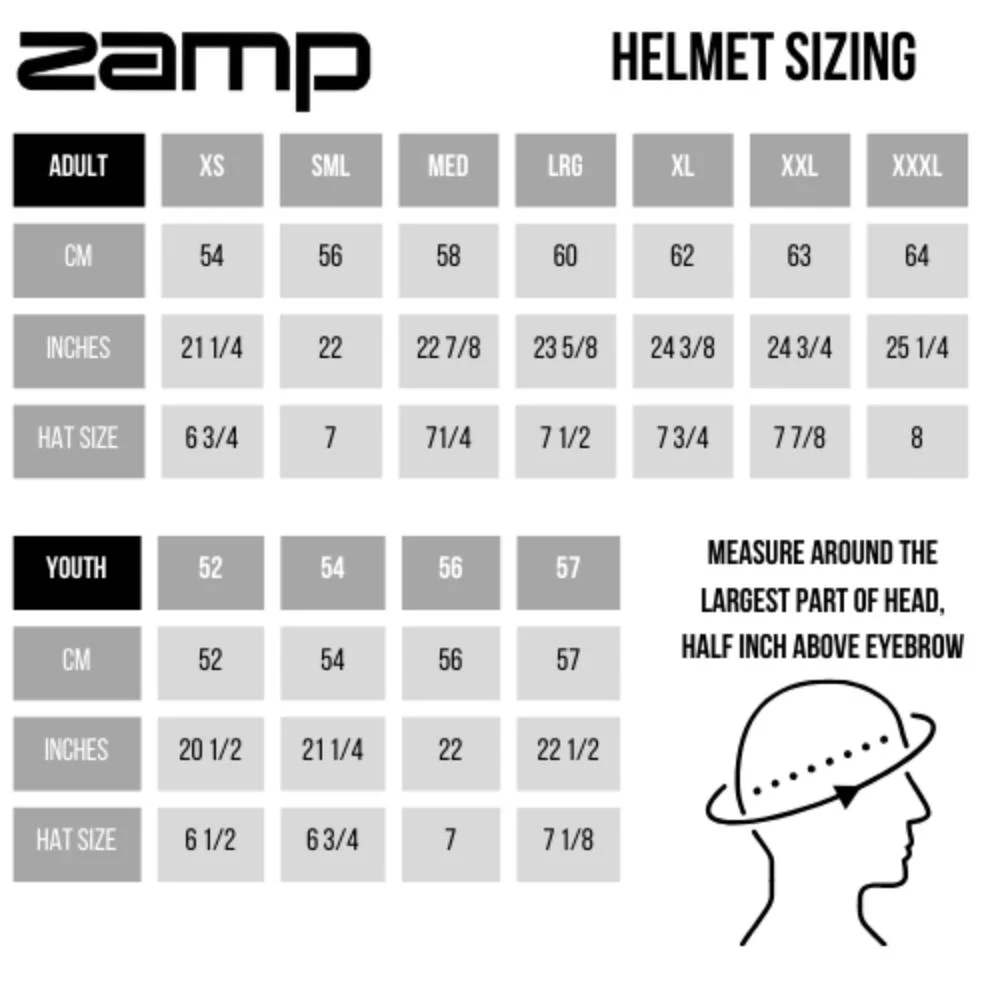 Zamp RZ 42 Youth Helmet SNELL CMR2016 - White / Blue - Image 3
