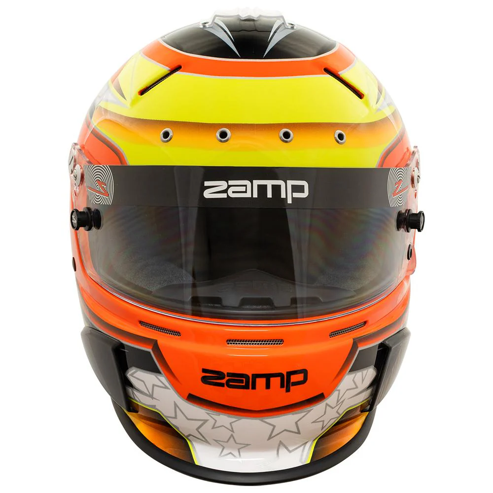 Zamp RZ 70E Switch Helmet FIA 8859-2015/Snell SA-2020 - Orange / Yellow - Image 2